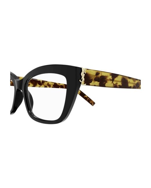 Glasses Saint Laurent de color Black
