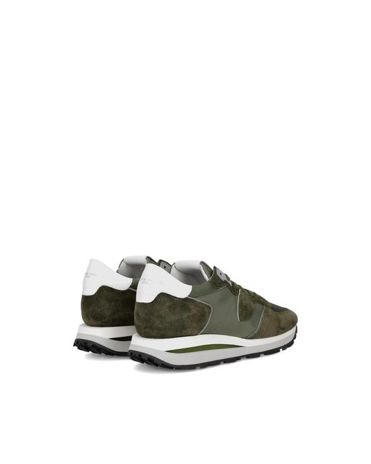 Philippe Model Green Trainers for men