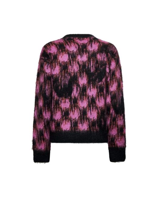 Silvian Heach Purple Bedruckter Pullover Mit Verlaufsmuster