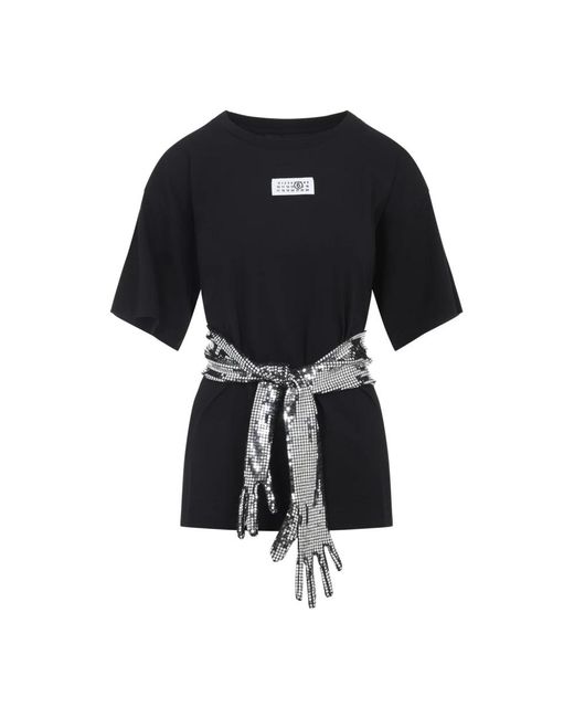 MM6 by Maison Margiela Black T-Shirts
