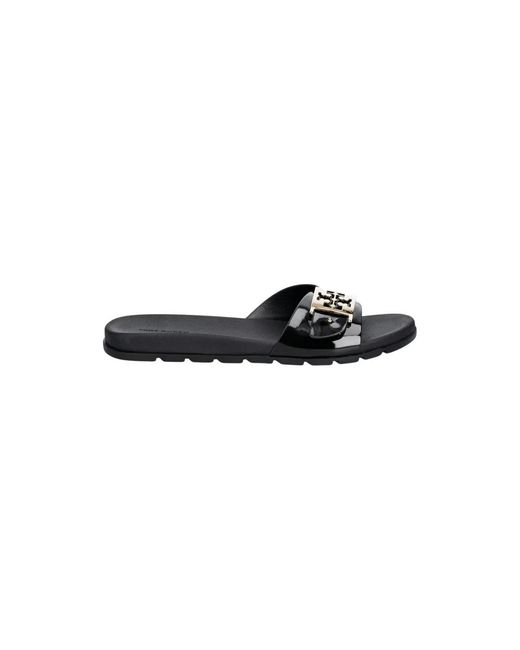 Sliders Tory Burch en coloris Black