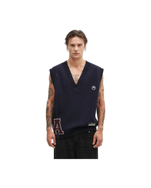 Ambush Sleeveless Truien in het Blue voor heren