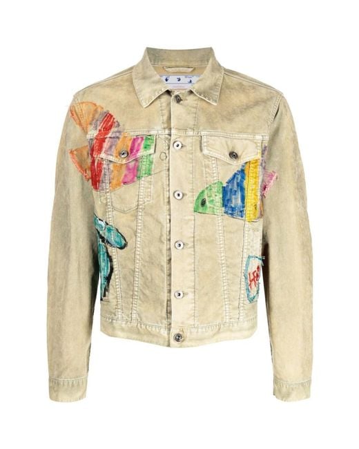 Off-White c/o Virgil Abloh Natural Denim Jackets for men
