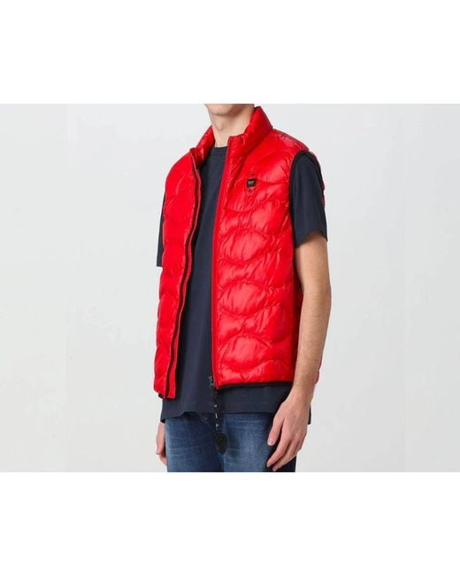 Vests Blauer de hombre de color Red