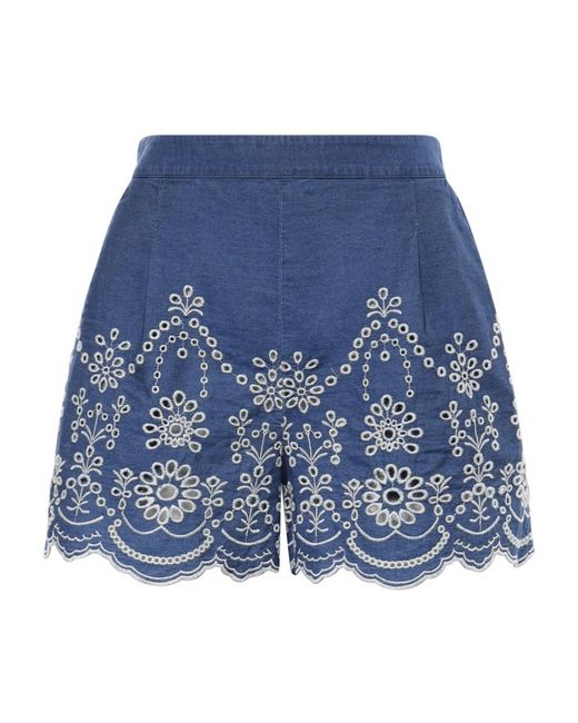 Mc2 Saint Barth Blue Short Shorts