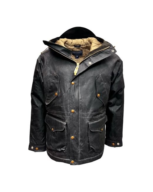 Winter Jackets di Manifattura Ceccarelli in Black da Uomo