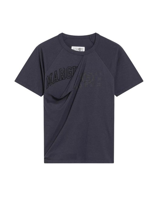 MM6 by Maison Margiela Blue T-Shirts