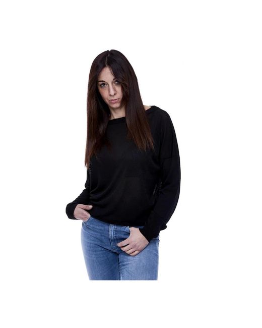 Manila Grace Black Sweatshirts
