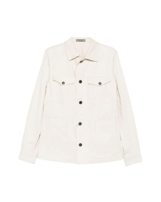 Corneliani White Light Jackets for men