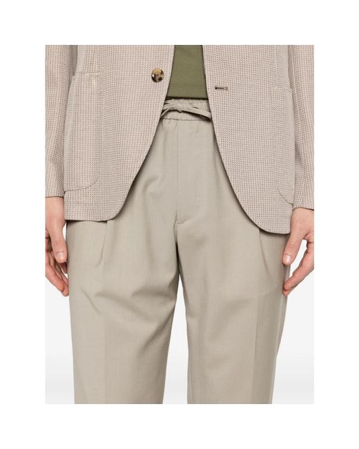 BRIGLIA Natural Slim-Fit Trousers for men