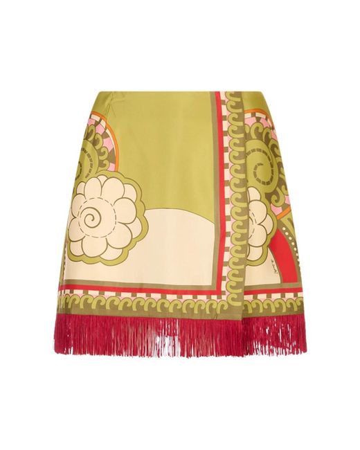 LaDoubleJ Yellow Short Skirts