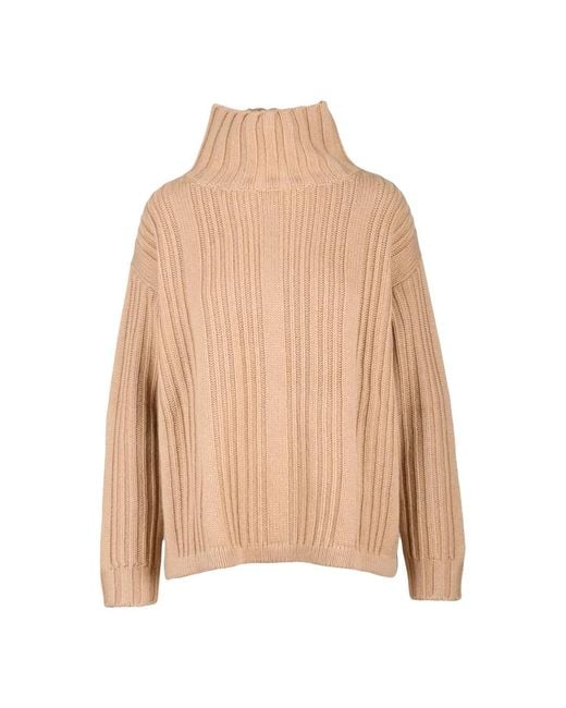 Max Mara Turtlenecks in het Natural
