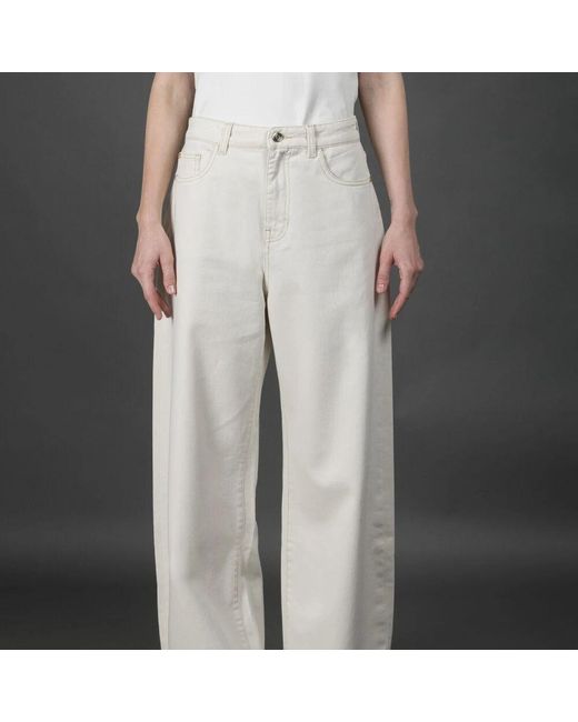 Wide Jeans di Moorer in Gray