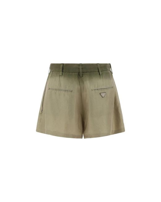 Short Shorts Prada de color Green