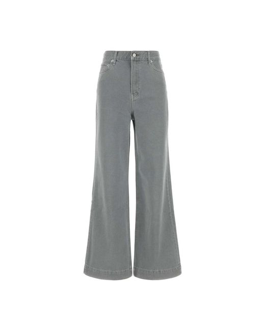 Calvin Klein Gray Wide Jeans