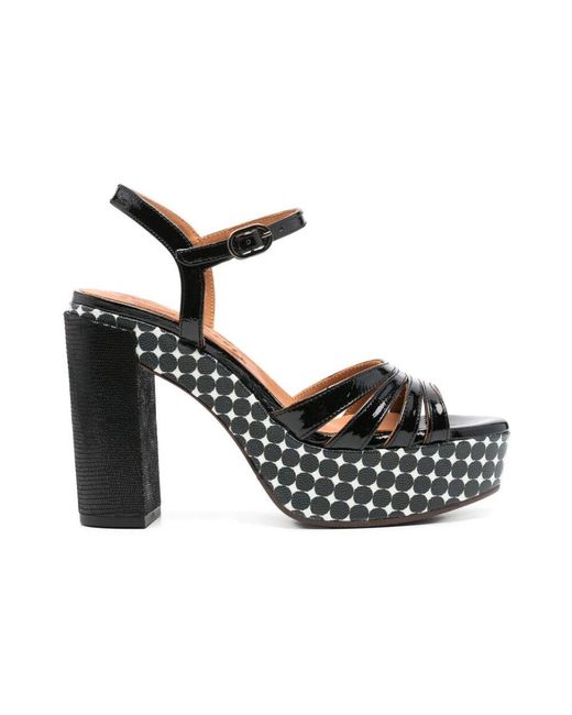 Chie Mihara Black High Heel Sandals