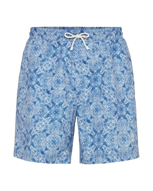 Beachwear Brunello Cucinelli de hombre de color Blue