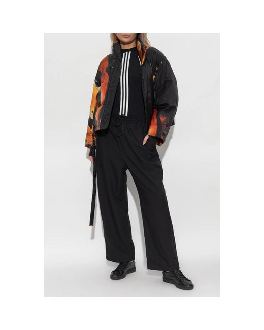 Y-3 Black Straight Trousers