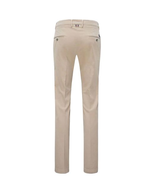 Mason's Broeken ,Katoen Slim Fit Chino Broek Torino in het Natural voor heren