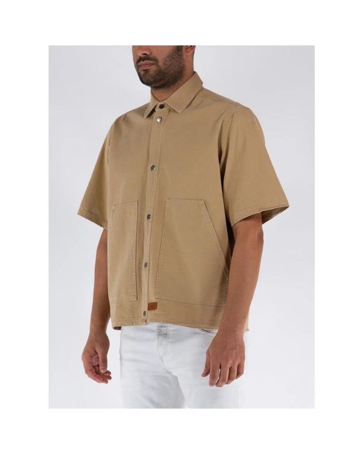 Covert Brown Short Sleeve Shirts for men