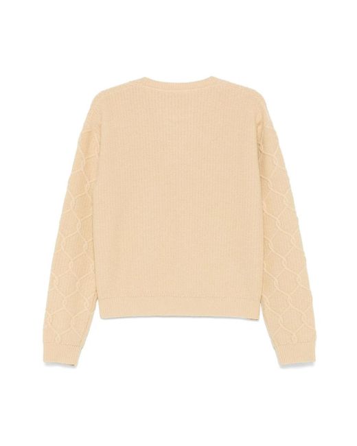 Etro Natural Beiger Woll-Kaschmir Pullover