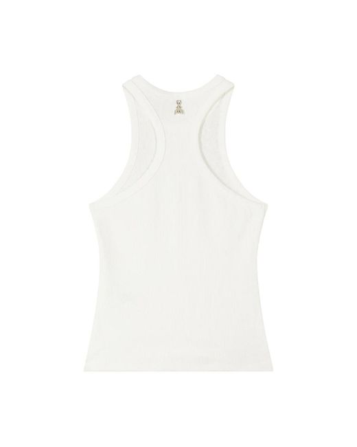 Patrizia Pepe White Sleeveless Tops