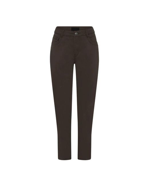 Cro Brown Cropped Trousers