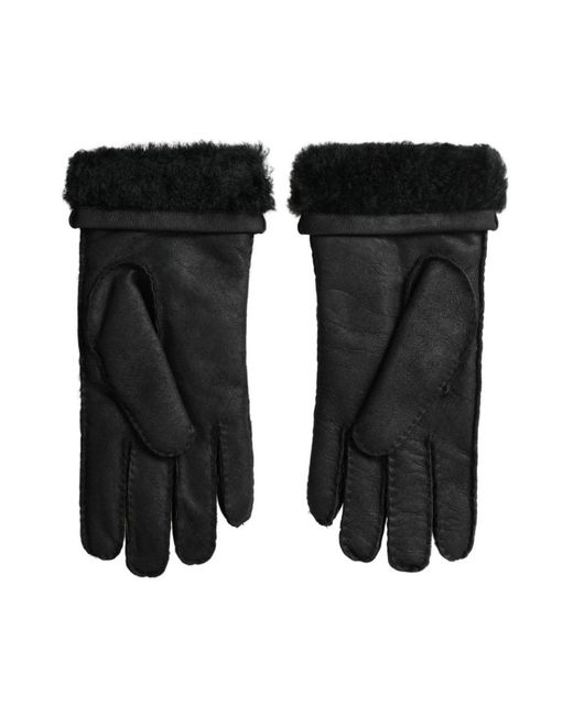 Dolce & Gabbana Black Gloves for men