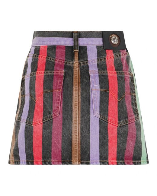 Versace Red Short Skirts