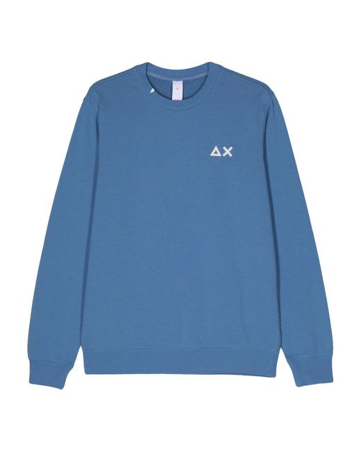 Sun 68 Bestickter logo-sweatshirt,sweatshirts in Blue für Herren