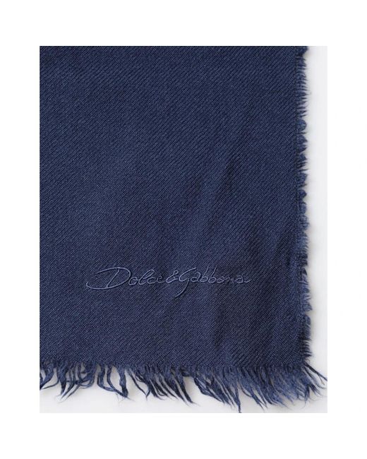 Dolce & Gabbana Blue Winter Scarves