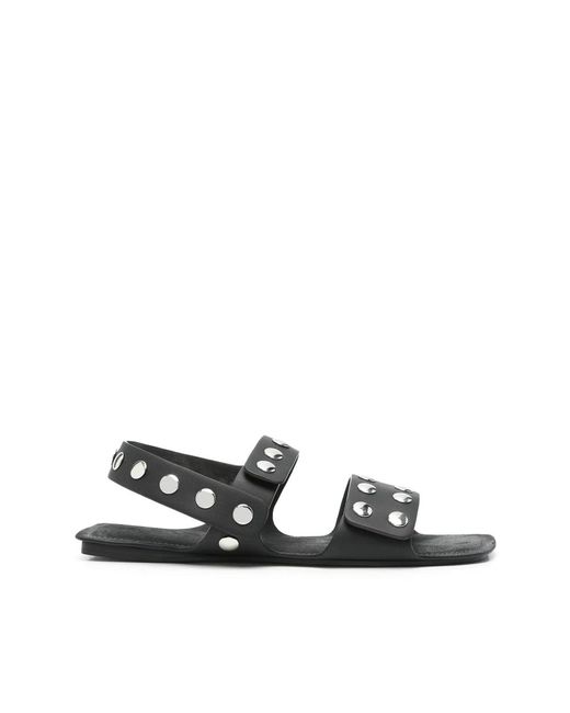 Flat Sandals Khaite de color Black