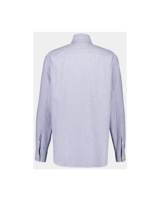 McQueen Blue Casual Shirts for men