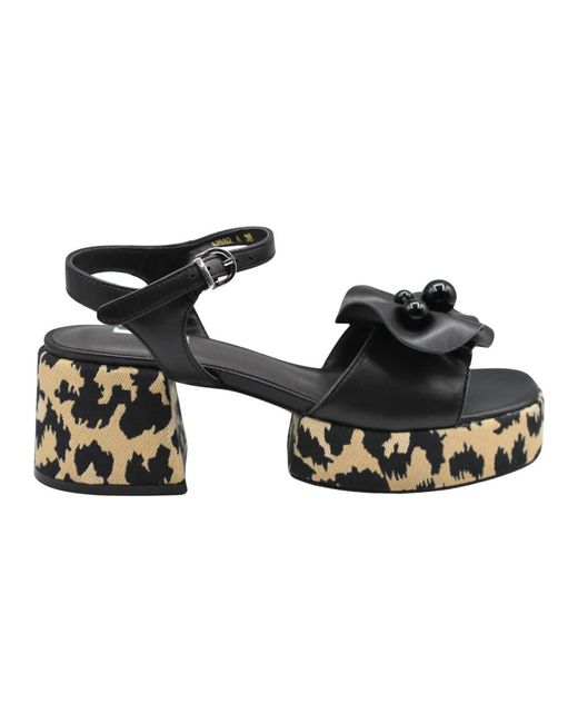 Jeannot Black High Heel Sandals