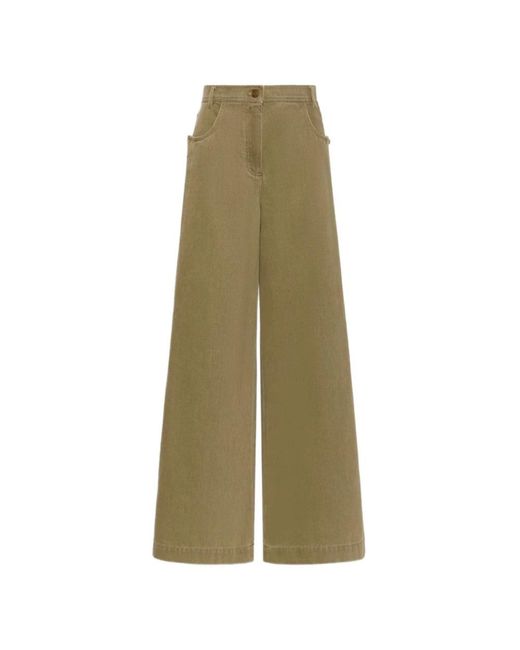 Max Mara Green Wide Trousers