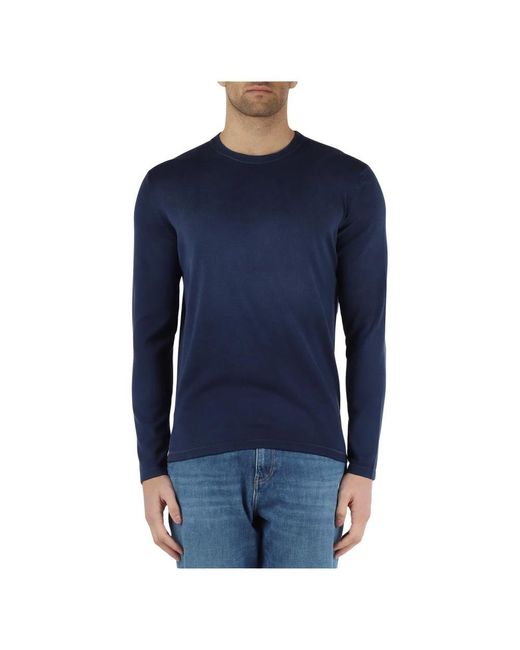 Replay Blue Round-Neck Knitwear for men