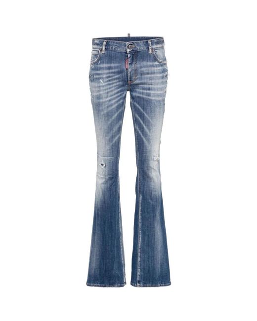 DSquared² Blue Boot-Cut Jeans