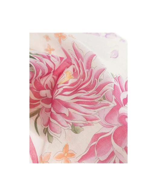 Ferragamo Pink Silk Scarves