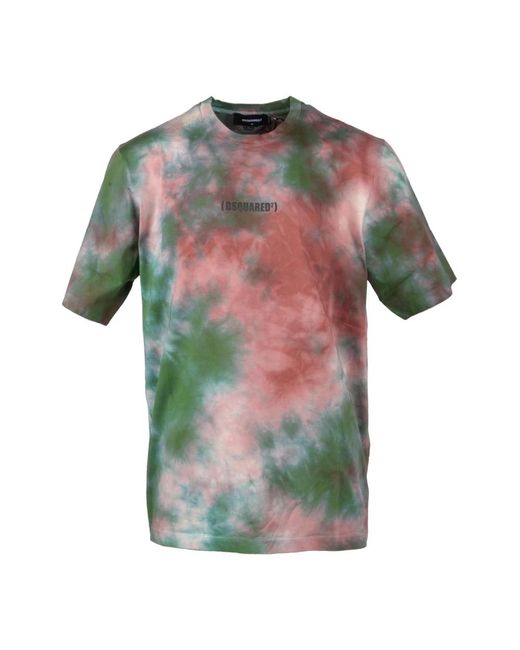 Magliette in cotone di DSquared² in Green da Uomo
