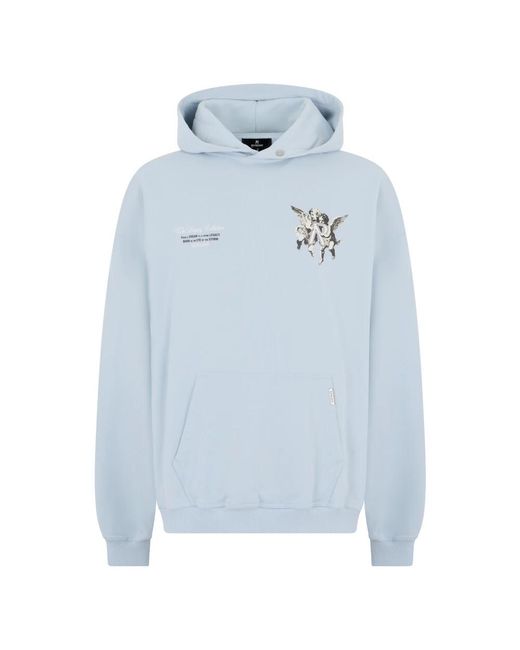 Represent Hoodies & Sweatvesten ,Blauw ,Katoen Legacy Cherubs Hoodie in het Blue voor heren