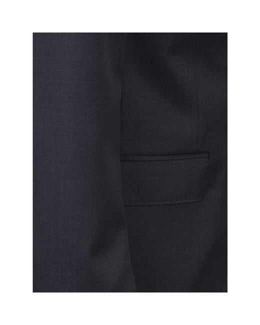 Zegna Blue Single Breasted Suits for men