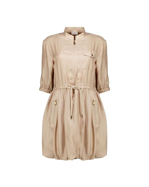 Moncler Natural Shirt Dresses