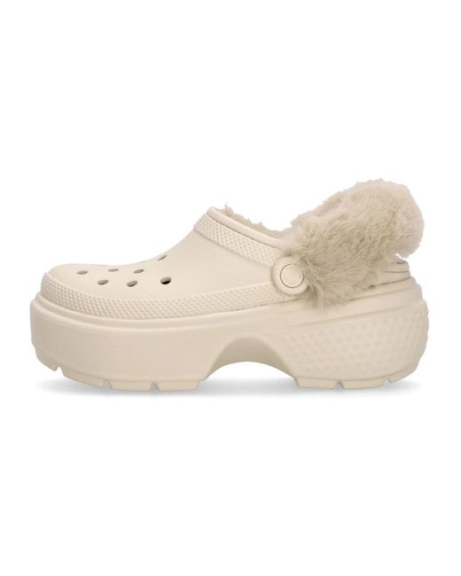 CROCSTM Schoenen ,Stomp Gevoerde Klomp Stucco in het Natural