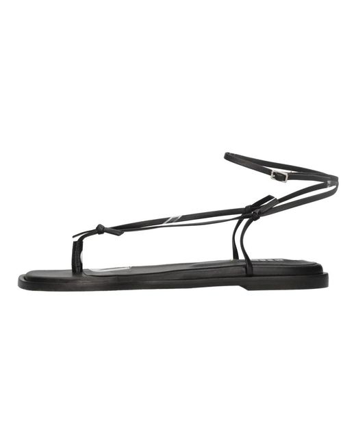 Flat Sandals MSGM en coloris Black