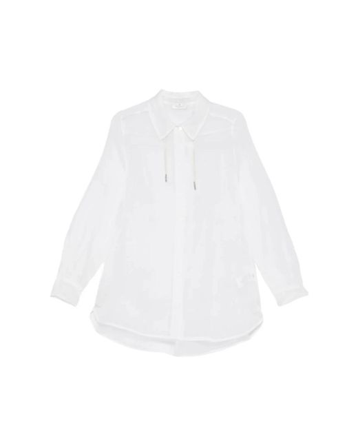 Panicale Overhemden ,Wit ,Long Sleeve Shirt in het White
