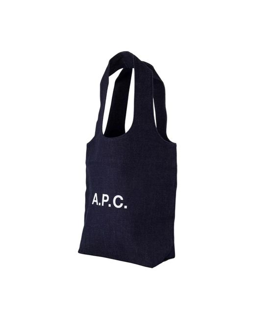 A.P.C. Blue Ninon Small Shopper Bag