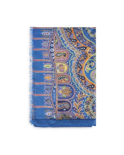 Etro Blue Scarves
