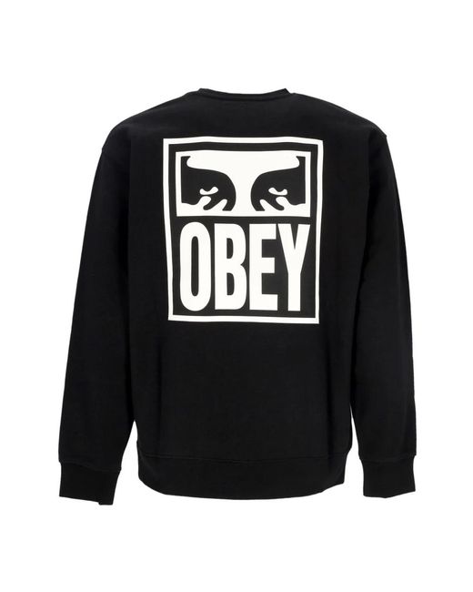 Obey Sweatshirts in het Black voor heren