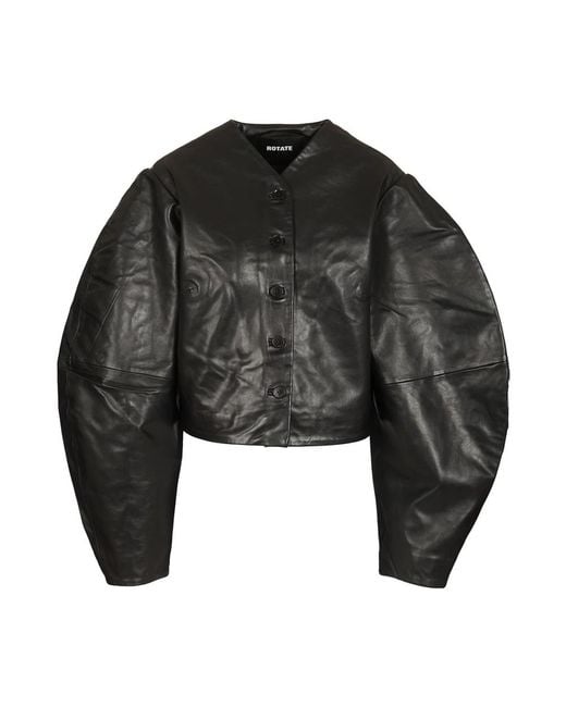 ROTATE BIRGER CHRISTENSEN Black Leather Jackets