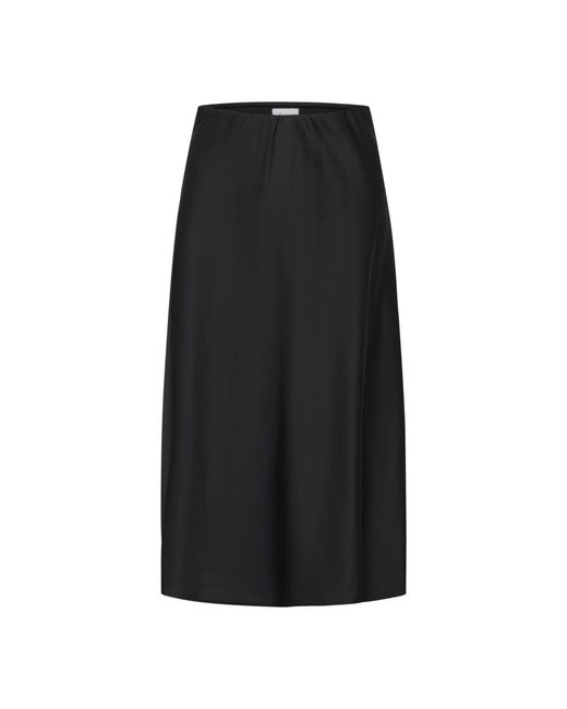 Saint Tropez Black Midi Skirts